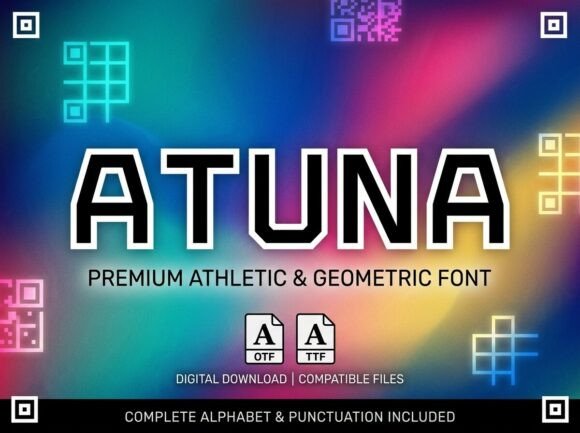 Atuna: A Bold, Mystical Display Typeface for Handmade Creators