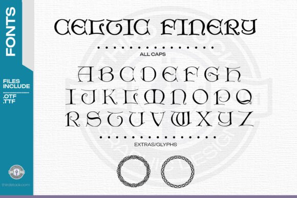 Celtic Finery Font: A Distinctive Display Typeface for Authentic Branding