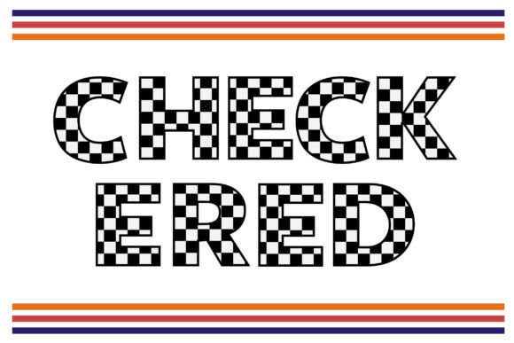 Checkered Display Font for High-Impact Marketing