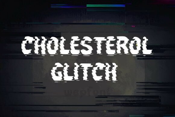 Cholesterol Glitch: A Bold Display Font for Memorable Branding