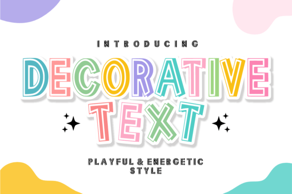 Decorative Text: A Bold Display Font for Small Business Branding