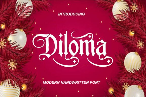 Diloma: A Bold Display Font for Digital Branding