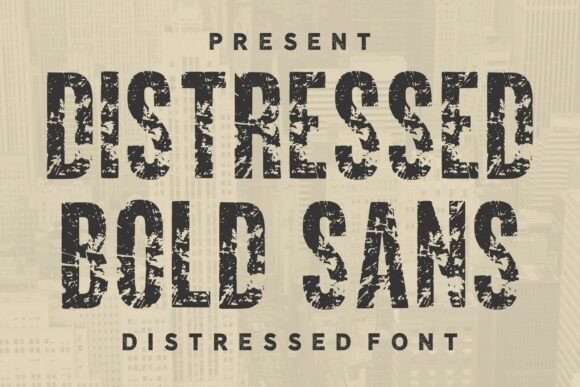 Distressed Bold Sans: A Display Font for Gritty Digital Identity