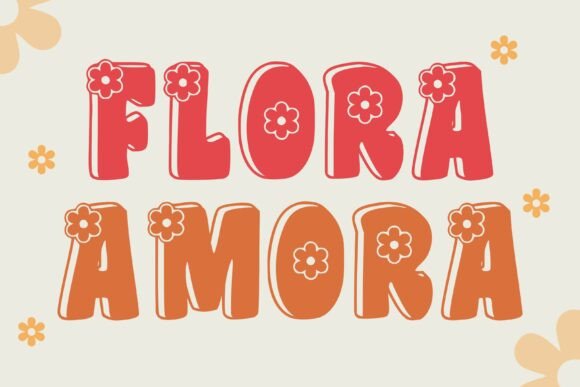 Flora Amora: A Playful Display Font with Floral Charm
