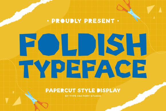 Foldish: A Papercut Display Typeface for Scroll-Stopping Campaigns