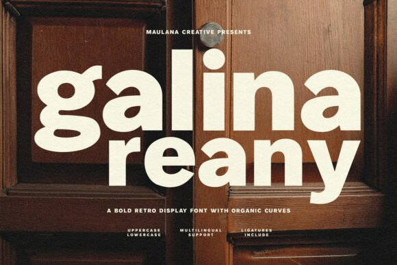 Galina Reany: A Bold Display Font for Editorial Impact