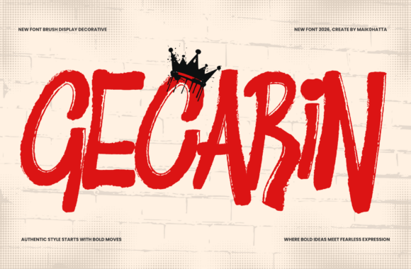 Gecarin: A Bold Display Font That Elevates Your Brand