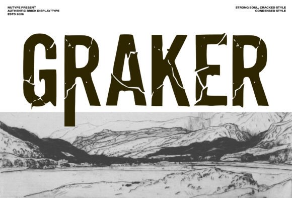 Graker: A Bold Display Typeface for Scroll-Stopping Campaigns