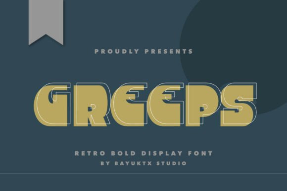 Greeps: A Bold Retro Display Font for Digital Branding