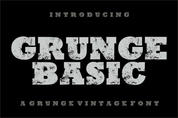 Grunge Basic: A Bold Display Font for Real Small Business Brands