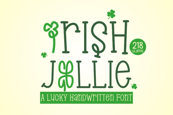 Irish Jollie: A Handwritten Display Font with Gentle Holiday Warmth