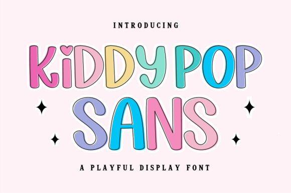 Kiddy Pop Sans: A Playful Display Font That Delivers Joy at First Glance
