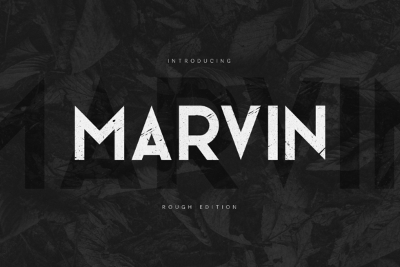 Marvin Rough Edition: A Bold Display Font for Digital Impact