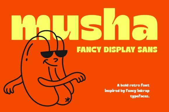 Musha: A Display Font That Makes Your Headlines Pop