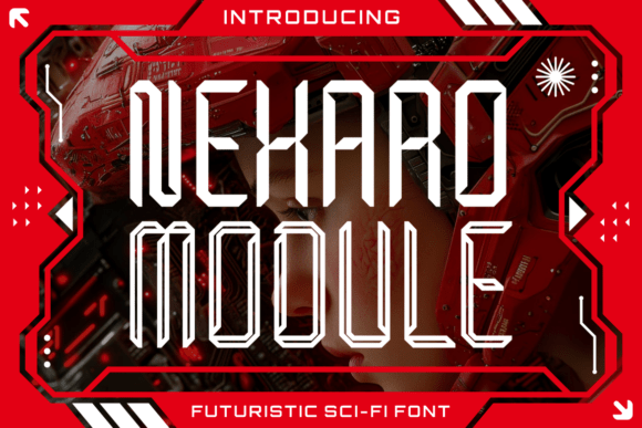 Nexaro Module: A Futuristic Display Font for Bold Digital Branding