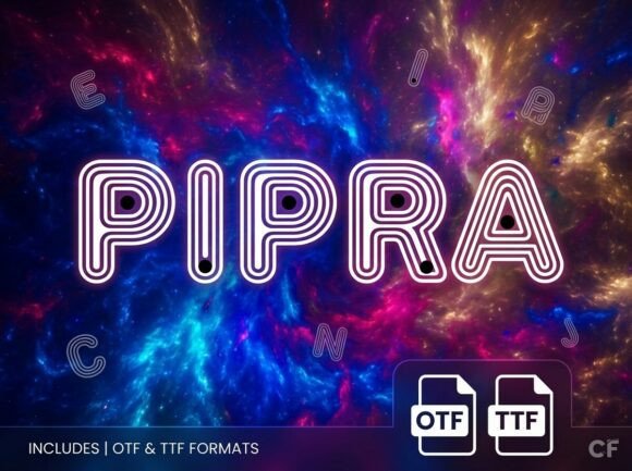 Pipra: A Display Font That Speaks Before You Read