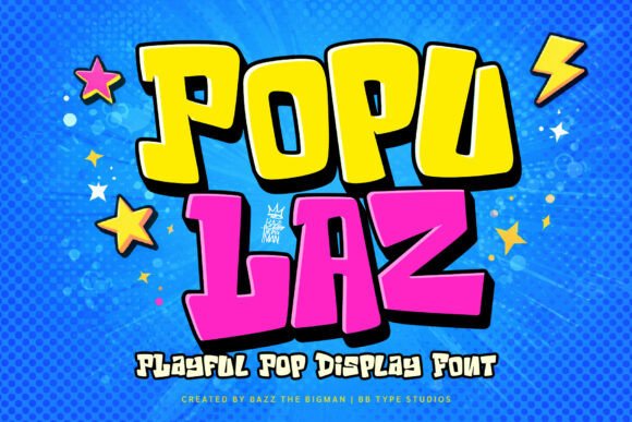 Populaz: A Display Font That Speaks With Joy