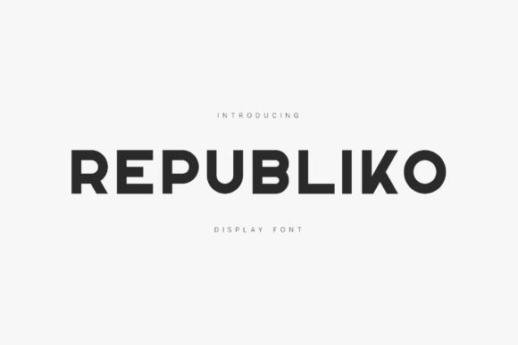 Republiko: A Bold Display Font That Commands Attention