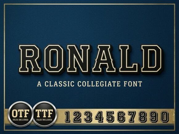 Ronald: A Collegiate Display Font for Trusted Branding