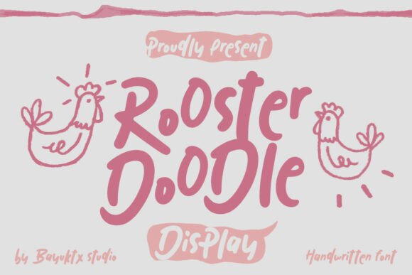 Rooster Doodle: A Playful Display Font That Makes Your Brand Feel Like Home
