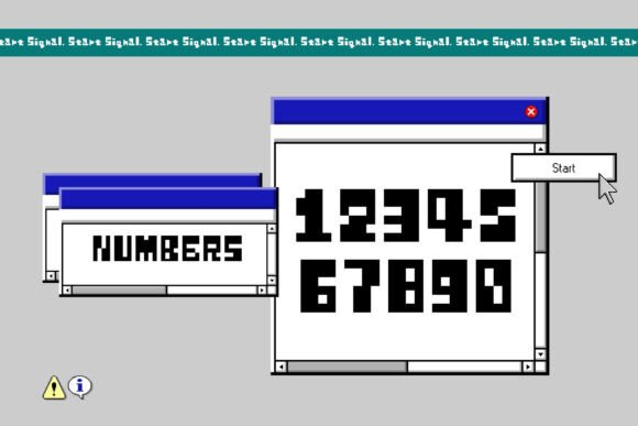 Start Signal: A Playful 8-Bit Font for Memorable Branding