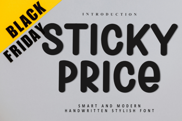 Sticky Price: A Thoughtful Handwritten Display Font for Editorial Warmth