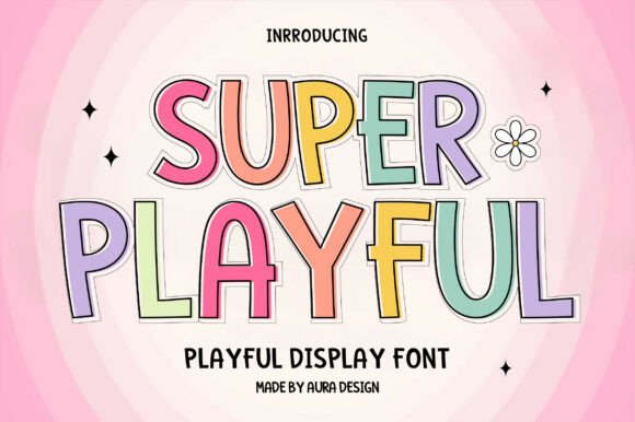 Super Playful Font: Joyful Display Type for Handmade Labels & Printables