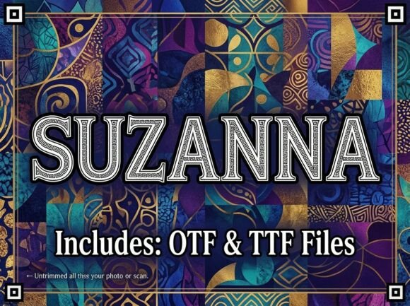 Suzanna: A Display Font with Quiet Confidence