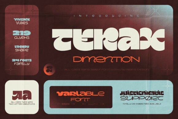 Terax Dimention: A Display Font That Anchors Digital Branding