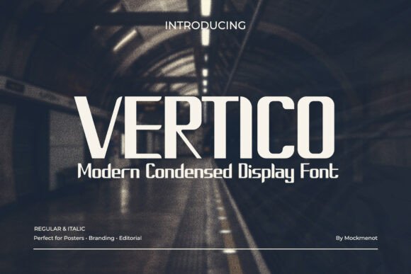 Vertico: A Modern Display Font for Digital Clarity